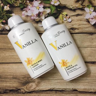 Set sữa tắm + body lotion Vanilla Bettina Barty 500ml