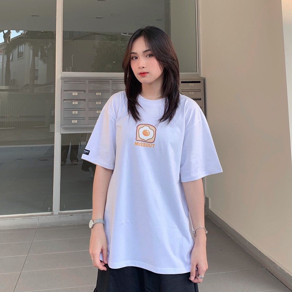 Áo Thun unisex missout  MST EGGS Trứng LOGO nam nữ Full Tag tay cổ | BigBuy360 - bigbuy360.vn