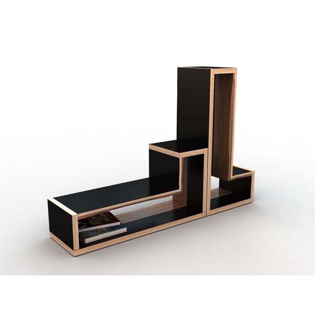 Bộ 2 kệ gỗ để đồ đa năng mua một được nhiều kiểu