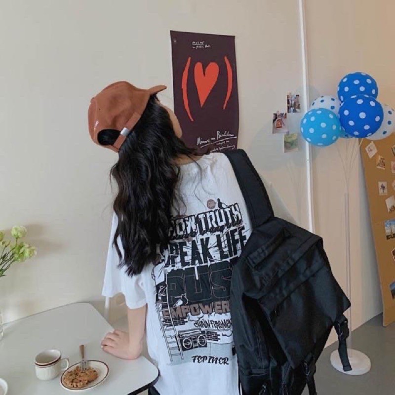 Áo Thun Phông Tay Lỡ Form Rộng PUSH -COM Unisex