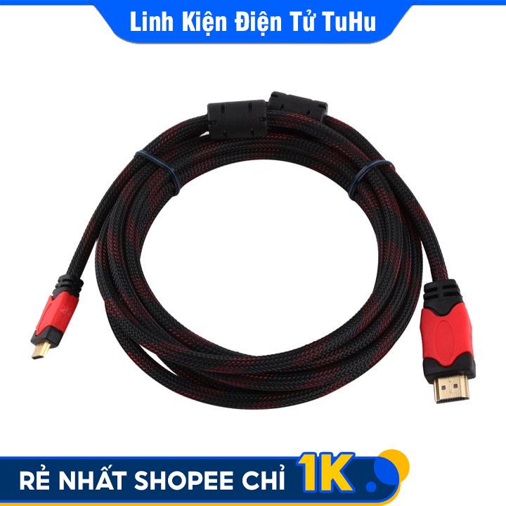 Dây Cáp HDMI - HDMI 1,5m Bọc Dù Chống Đứt Giá Rẻ