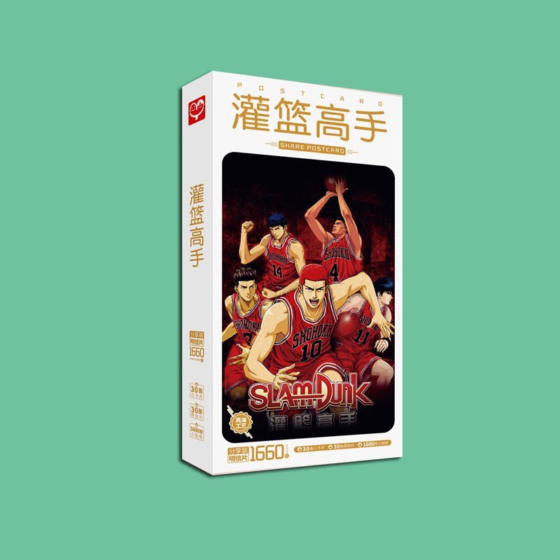 Hộp ảnh Postcard Cardcapture Sakura QIANG JIN JIU inuyasha trấn hồn nhai slam dunk hắc quản gia Kuroko no basket