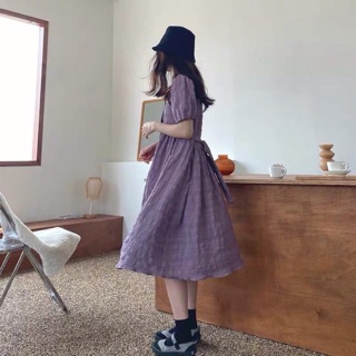 Hàng sẵn_Váy babydoll tím