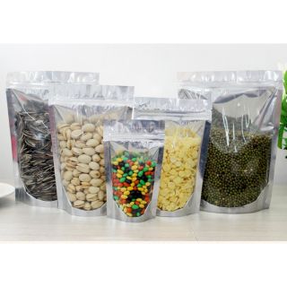 1KG TÚI ZIP BẠC ĐỰNG THỰC PHẨM (túi zip bạc 1mặt bạc,1mặt trong)