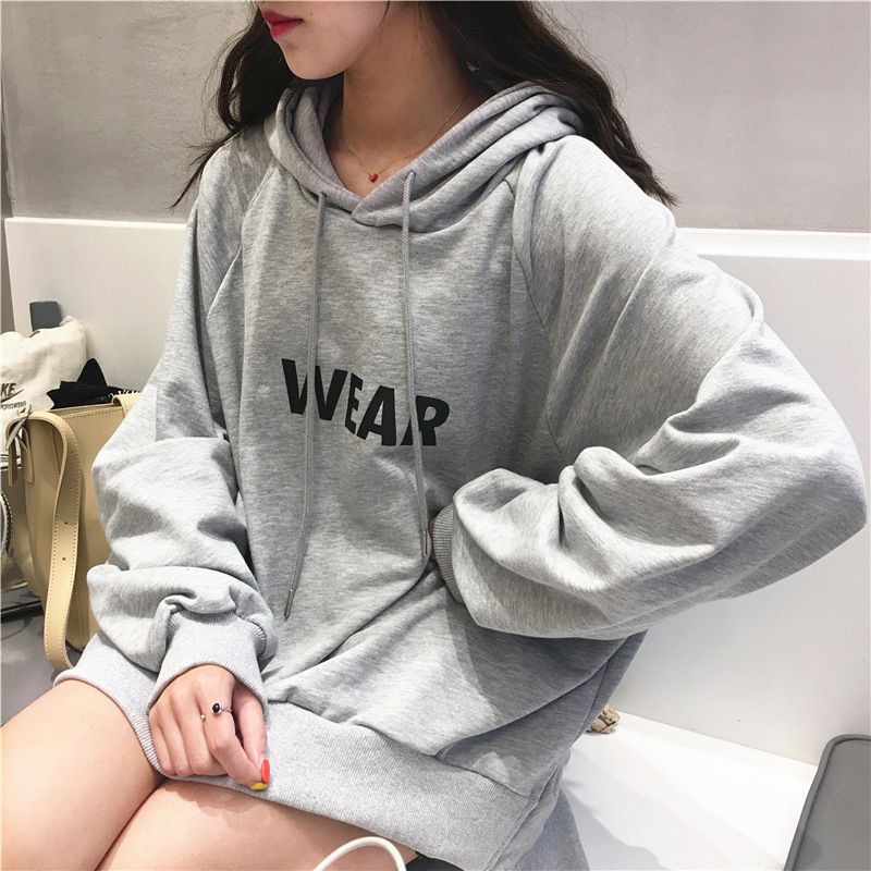 Áo hoodie mỏng dài tay in chữ beautyone