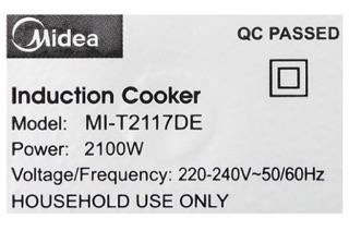 Bếp điện từ Midea MI-T2117DE