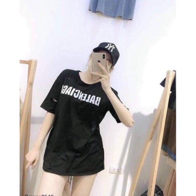 Áo nữ tay lỡ phông rách lỗ balenga