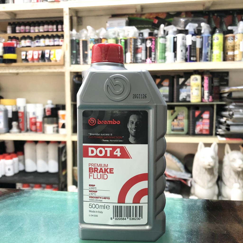 DẦU THẮNG CAO CẤP BREMBO DOT4 PREMIUM BRAKE FLUID TIÊU CHUẨU CHÂU ÂU 500ML