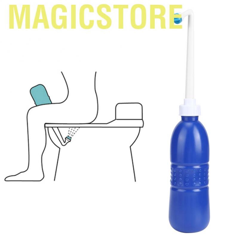Magicstore 620ml Portable Handheld Bathroom Home Travel Use Bidet Sprayer Bottle Spray Hygiene Cleaner