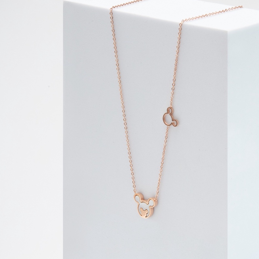 Dây chuyền nữ CDE Cute Mickey Mouse Necklace Rose Gold CDE6017RG