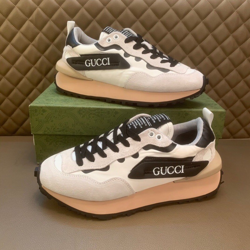 Giày thể thao nam cao cấp thương hiệu Gucci GG mẫu mới 2021 phong cách