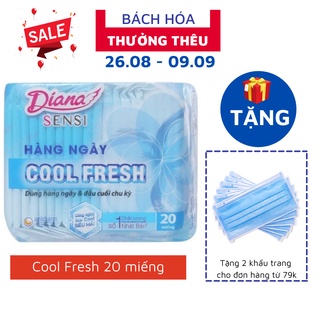 Băng vệ sinh hàng ngày Diana Sensi Cool Fresh 20 miếng