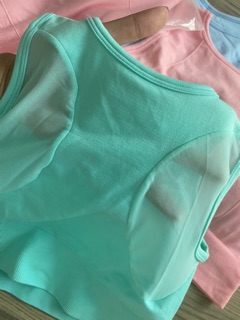 Áo Ba croptop phối lưới sườn lưng