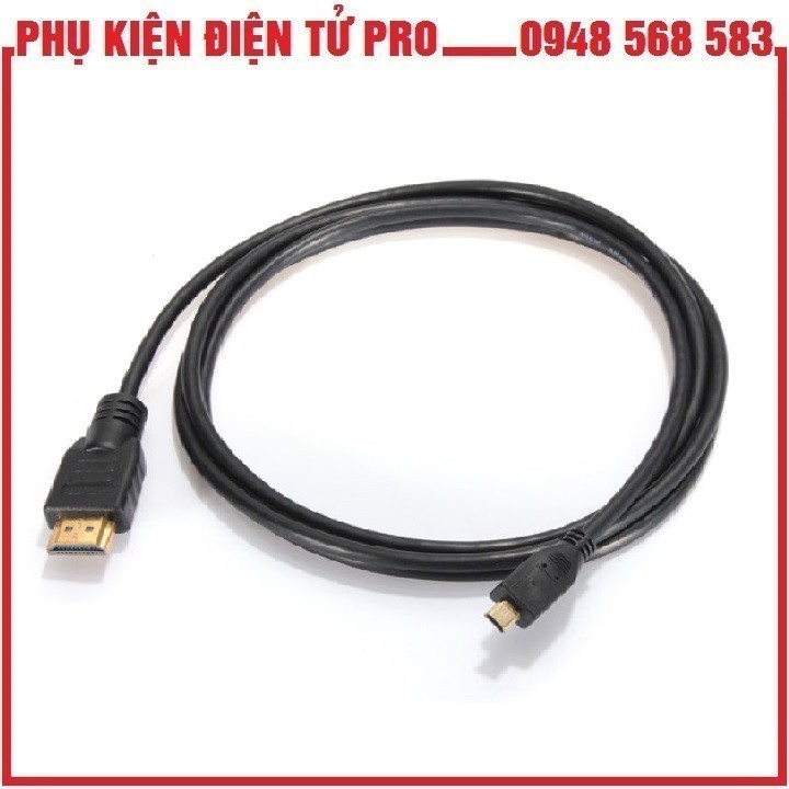 Dây Micro Hdmi To Hdmi 1.5M - Dây Chuyển Đổi Micro Hdmi Ra Hdmi 1,5M