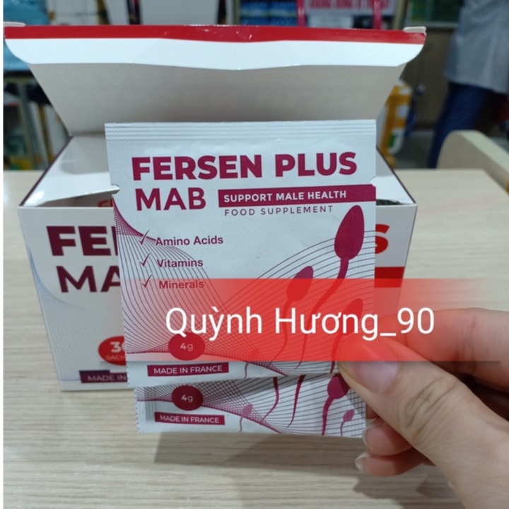 FERSEN PLUS MAB sản phẩm hỗ trợ sức khỏe nam giới hộp 30 gói.