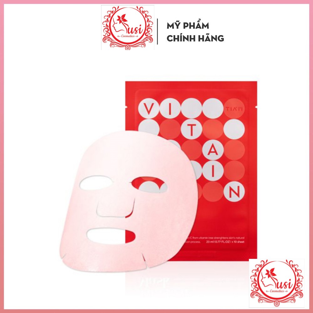 Mặt Nạ Vitamin C Dưỡng Trắng Da, Nuôi Dưỡng Làn Da Căng Bóng Tiam Vita Red Mask 23ml