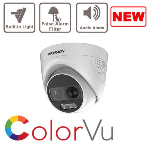 Camera HDTVI ColorVu 2MP HIKVISION DS-2CE72DFT-F - Hàng chính hãng