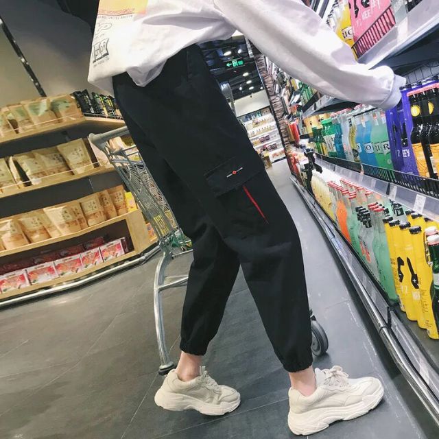 Quần jogger kaki túi hộp phối màu (kèm video hình thật) | BigBuy360 - bigbuy360.vn