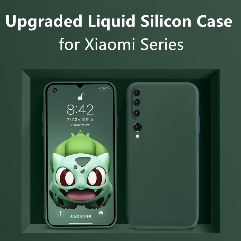 Liquid Silicone Soft Case For Xiaomi Redmi Note 9 Pro Mi Note 10 Lite Mi 10 Pro Mi 10 Pro Redmi Note 9S Redmi Note 9
