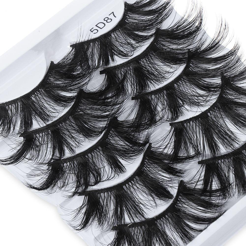 Set 5 Cặp Lông Mi Giả Mềm Mại Và Dày Hiệu Quả MIH SKONHED