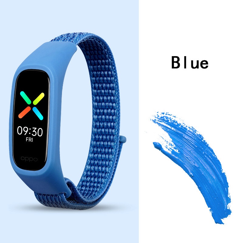 Vòng tay nylon nhiều màu sắc dành cho thay thế dây đeo thông minh Oppo