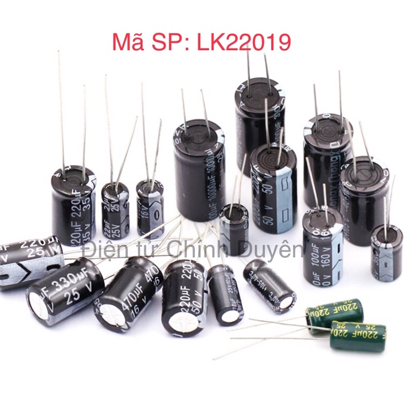 Tụ hoá 1000uF/16v, Linh kiện điện tử Tụ phân cực 1000uF