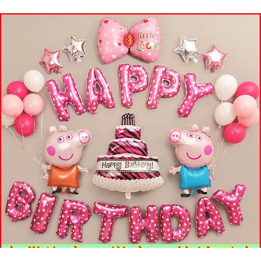 Bộ Bóng Bay Hình Chuột Mickey/Mèo Kitty Trang Trí Tiệc Sinh Nhật/Tiệc Cưới Cho Bé