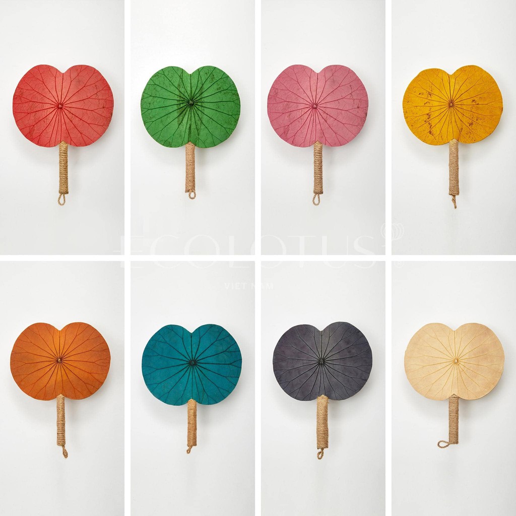 QUẠT LÁ SEN ECOLOTUS - phụ kiện chụp hình độc đáo, decoration