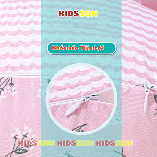 Gối bầu cánh tiên KIDSSUN cao cấp nâng chất liệu cottot và bông độ đàn hồi cao đỡ bụng giảm đau lưng cho bà bầu