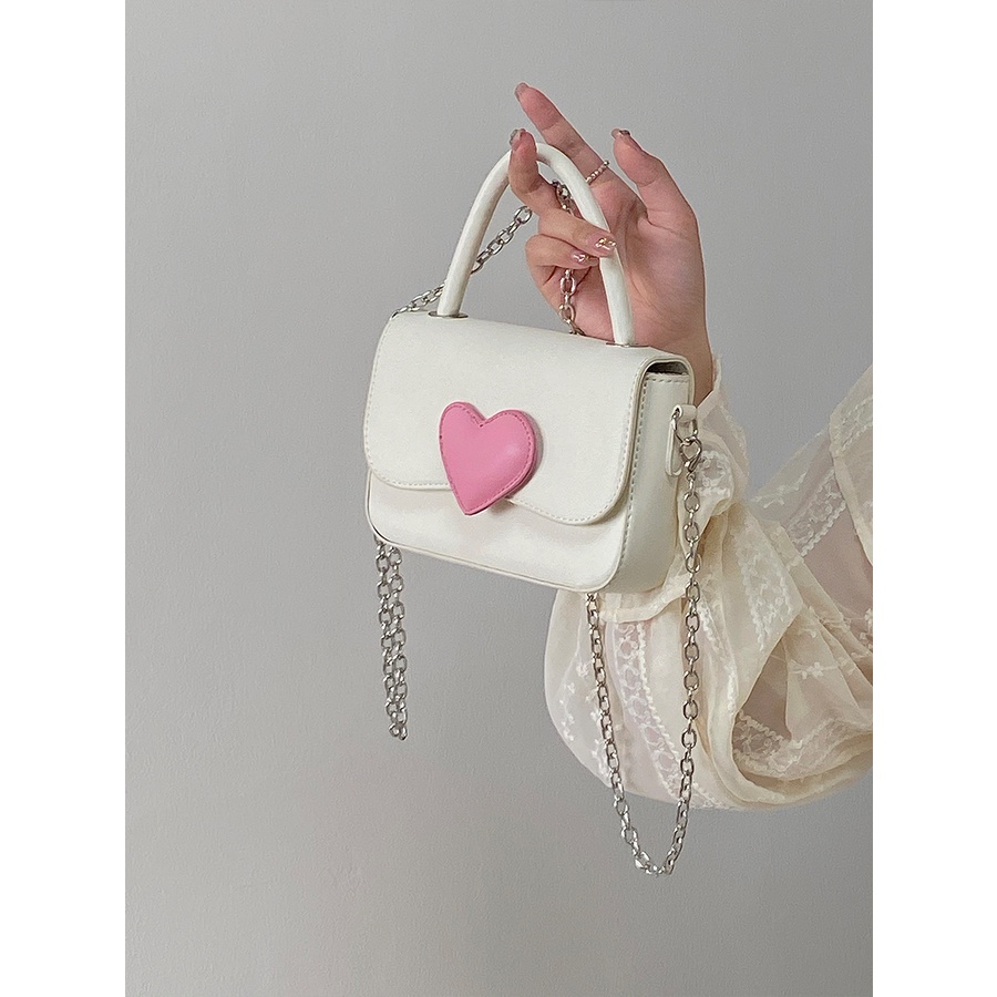 Túi Đeo Chéo Hình Vuông Nhỏ Phối Dây Xích Thời Trang Mùa Hè Dành Cho Nữ 2022