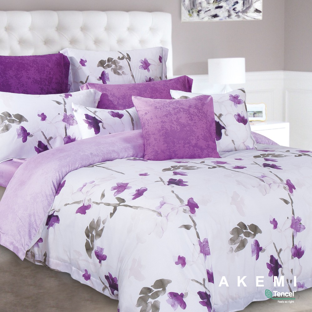 Bộ Ga kèm Vỏ Chăn AKEMI Tencel™ Modal Ardent- Tamesis (King/Queen), 6 món