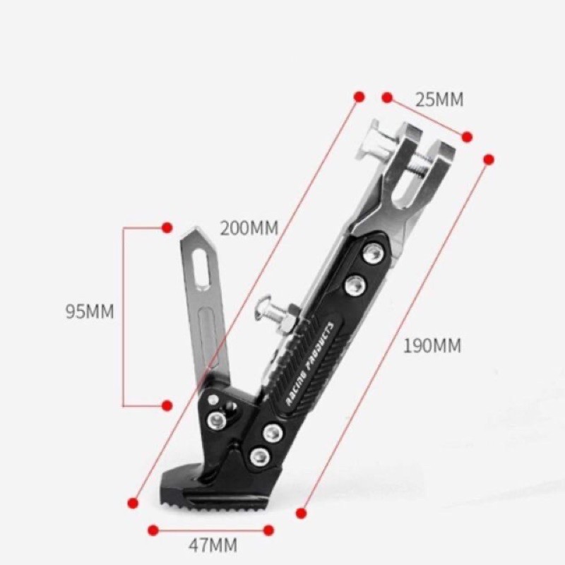 Chân chống tăng chỉnh nhôm cnc nguyên khối cực chắc chắn!!!