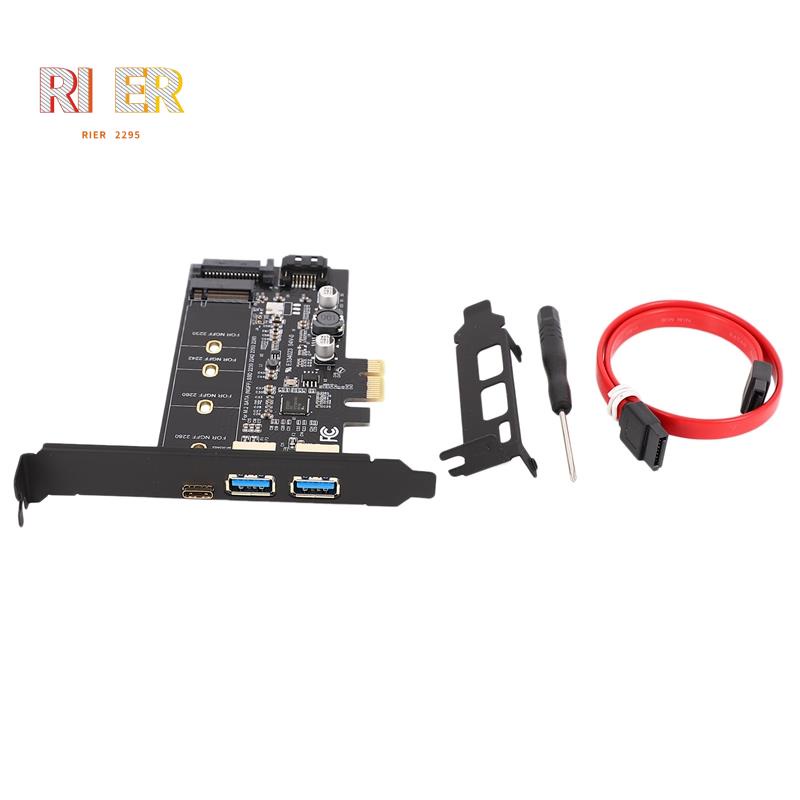 Thẻ Chuyển Đổi Usb 3.0 & Type-C M.2 PCIe M2 SSD SATA B Cho 2280 2260 2242 2230 NGFF