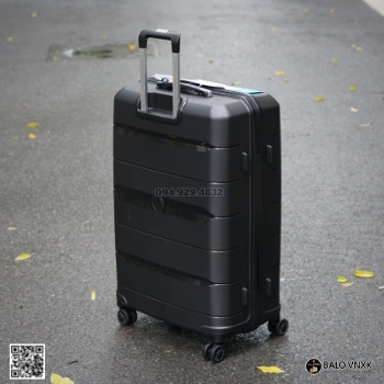 Vali nhựa PP chịu lực 883, màu đen - size  20/24/28