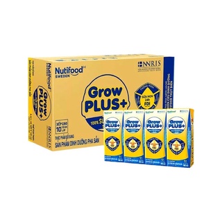 Thùng 48 hộp sữa bột pha sẵn growplus+ vàng - sữa non 180ml