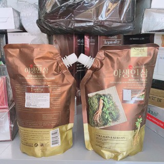 HẤP Ủ TÓC PHỤC HỒI KERATIN NHÂN SÂM HÀN QUỐC 500ml