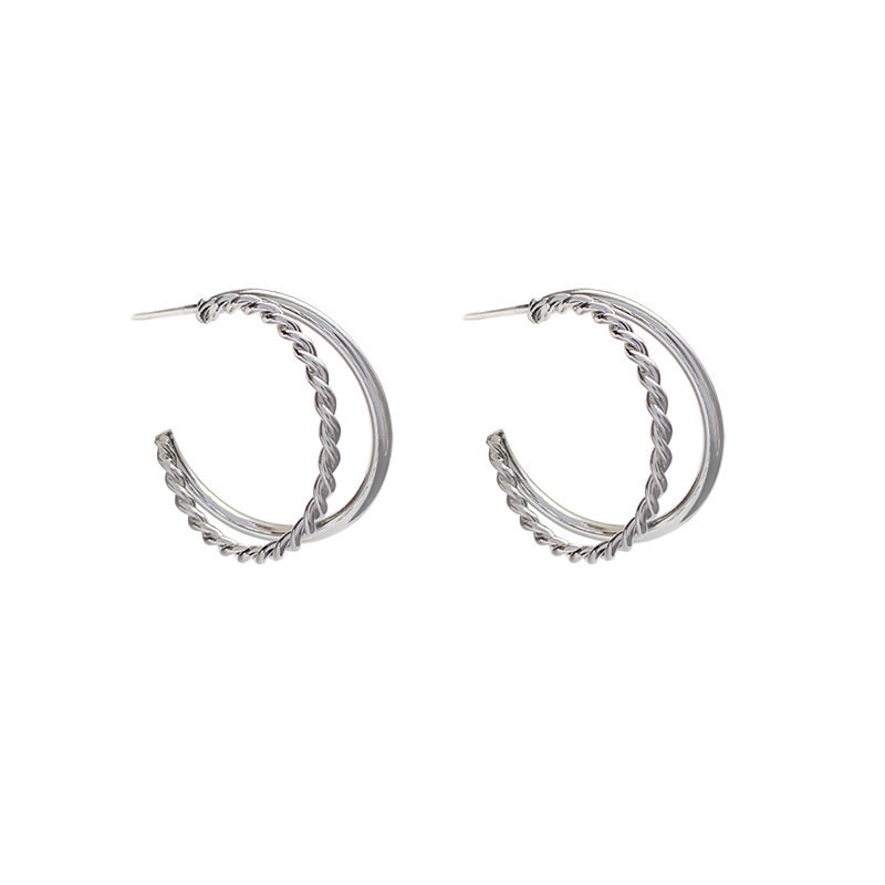 Khuyên Tai, Bông Tai Khoen Tròn 1.9cm Phong Cách Thanh Lịch, Nhẹ Nhàng - Vani Store [TS000443-O245]