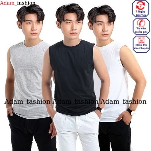 Áo ba lỗ nam , áo lót nam thể thao sát nách co giãn thấm hút mồ hôi, chất liệu cotton siêu thoáng mát Adam_fashion