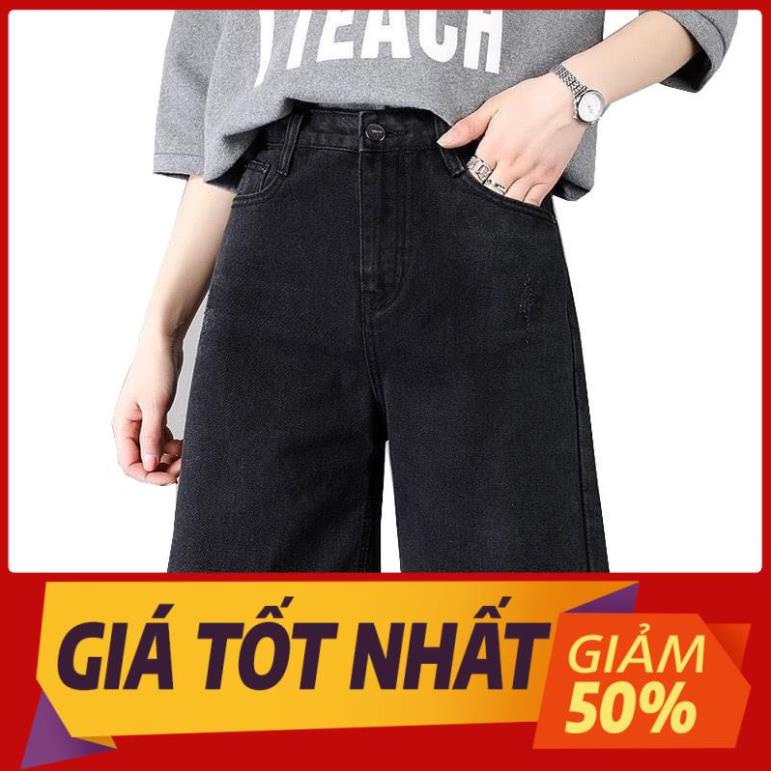 Quần jean NGỐ / Lửng BIGSIZE lưng cao, phom baggy RỘNG thời trang hot trend !
