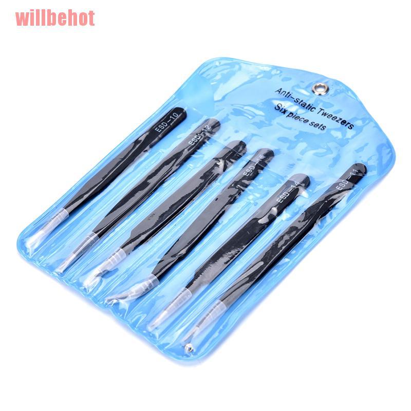 Bộ 6 Dụng Cụ Chống Tĩnh Điện Bằng Thép Không Gỉ Chất Lượng Cao