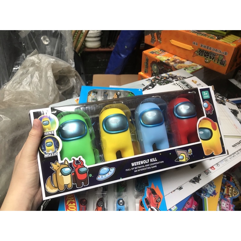 Vỉ đồ chơi nhân vật among us có nhạc và đèn