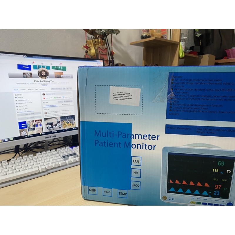 Monitor theo dõi bệnh nhân 6 thông số