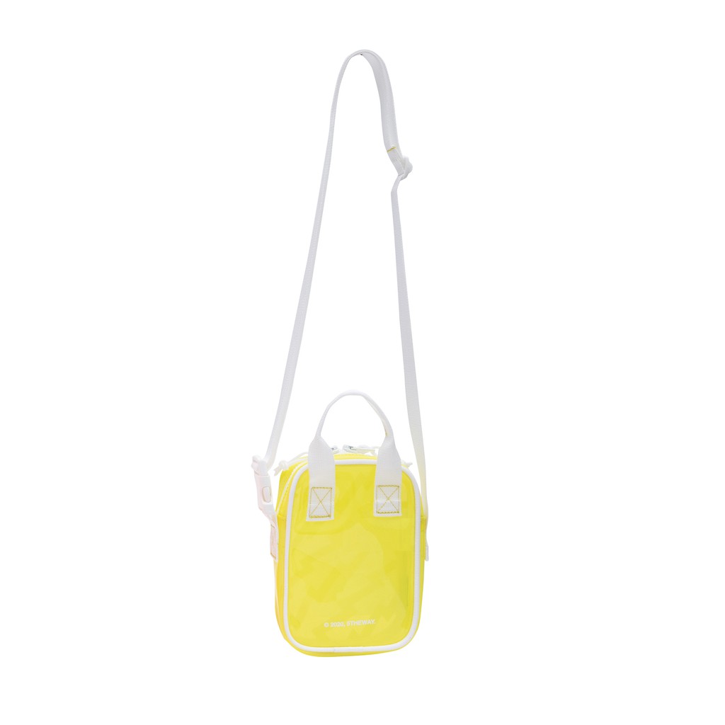 5THEWAY® /plastic/ VERTICAL SHOULDER BAG™ in YELLOW aka Túi Đeo Chéo Trong Suốt Vàng