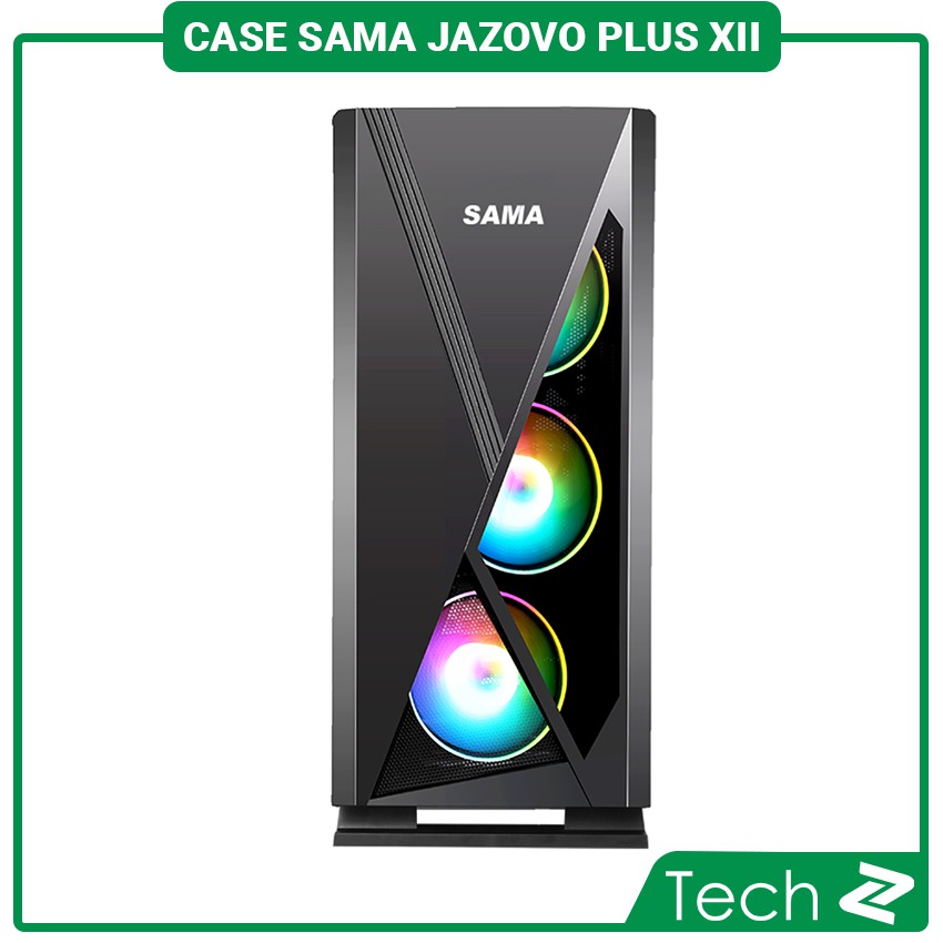 Vỏ Case SAMA Jazovo plus XII (Mid Tower/Màu Đen/Led RGB)
