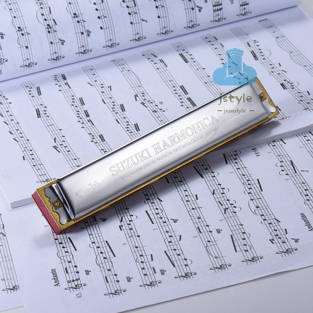 SUZUKI Kèn Harmonica Tremolo 24 24 Lỗ Cho Người Mới Tập Chơi