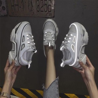 Giày  Nữ Sneaker  Ullzang Phản Quang Mới
