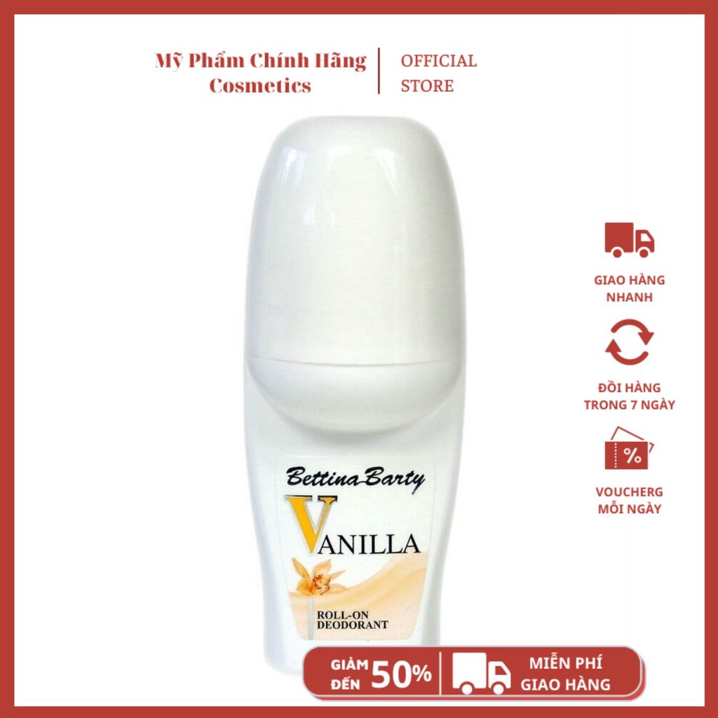 Lăn Khử Mùi Hương Nước Hoa Vanilla Bettina 50ML