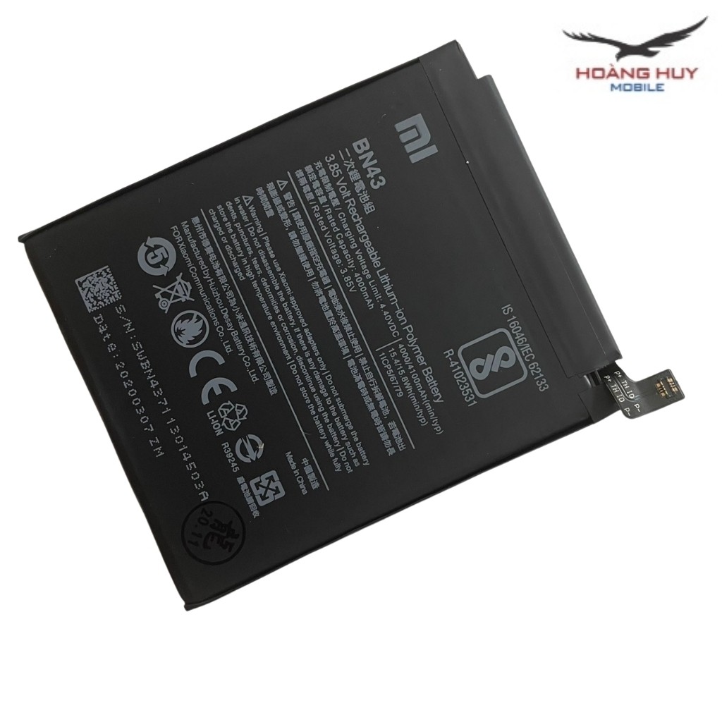 Pin Xiaomi Redmi Note 4X BN43 Dung Lượng 4100mAh Hàng Zin Nhập Khẩu Bảo Hành 6 Tháng 1 Đổi 1