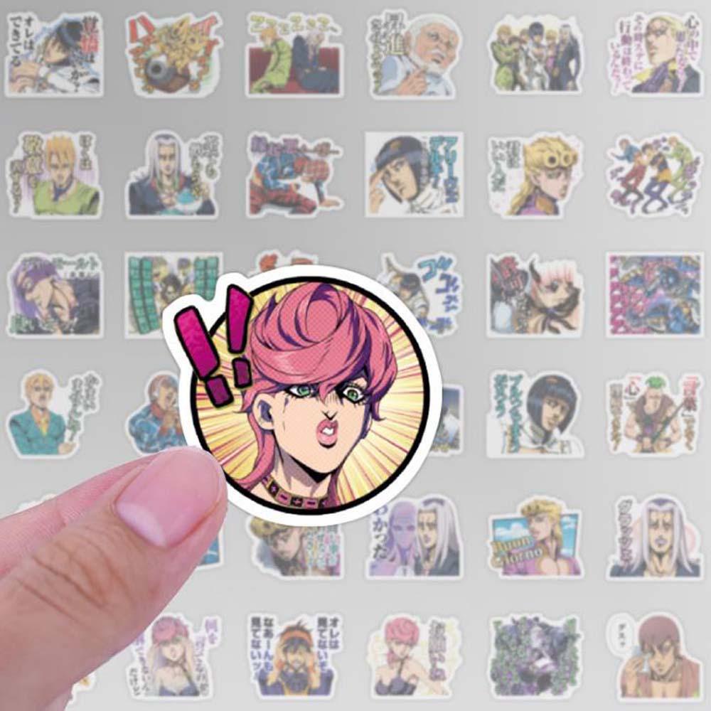 Sticker PVC Họa Tiết Hoạt Hình JoJo Bizarre Adventure Dùng Trang Trí Cho Laptop/Vali/Laptop