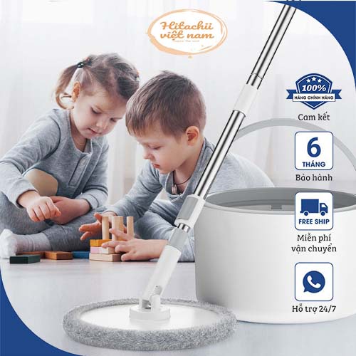 Chổi Lau Nhà K9 Thông Minh Tách nước và Lọc Bụi Bẩn Xoay 360 độ lau mọi ngóc ngách, Chổi lau nhà đa năng tách nước bẩn